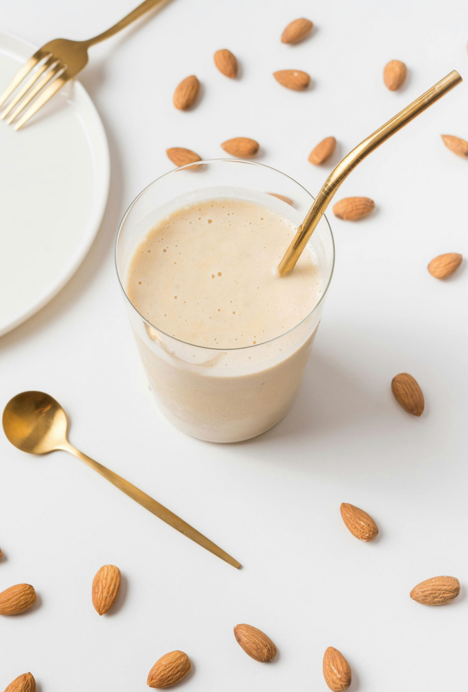 Creamy Warm Almond Protein Milk